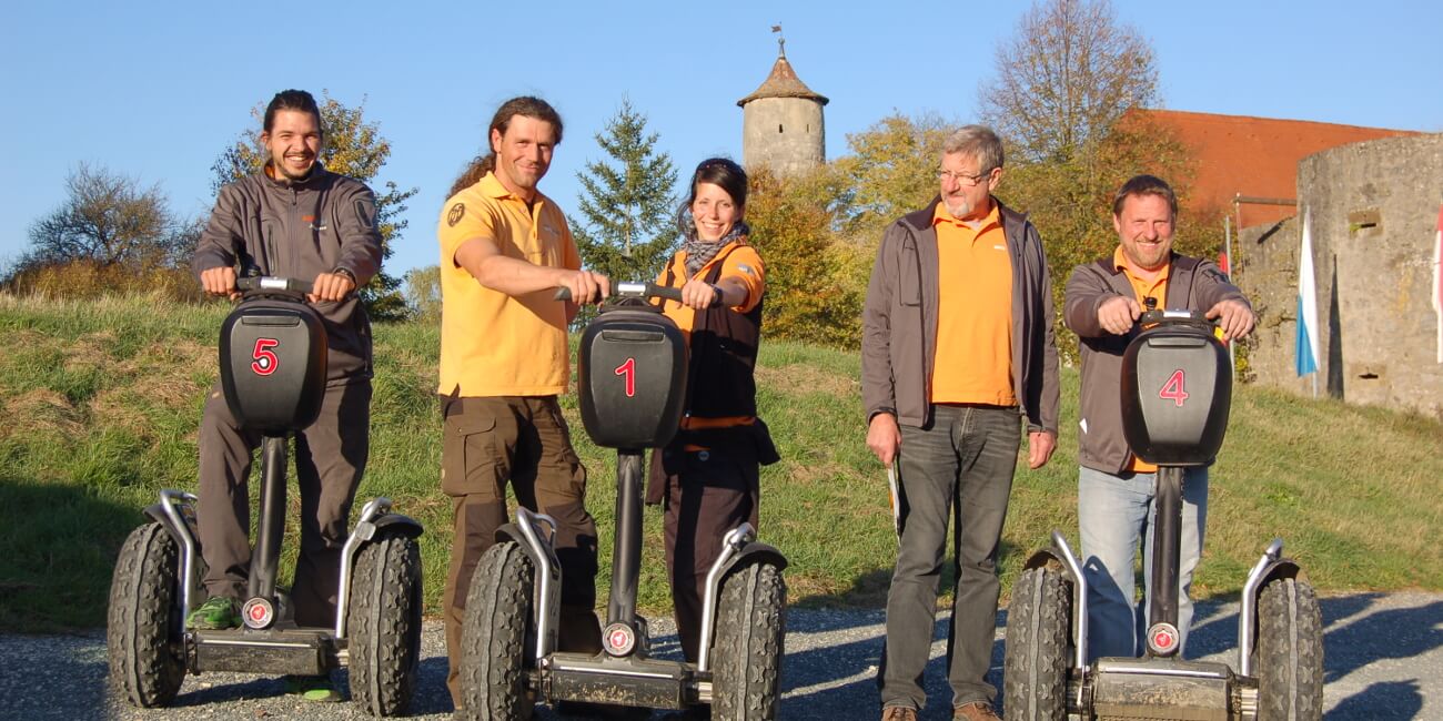 Eine Segway-Tour mit den Arbeitskollegen durch die Fränkische Schweiz - das etwas andere Firmenevent
